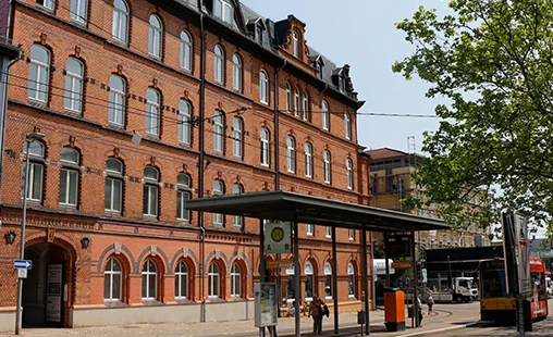 Bahnhofsplatz in Nordhausen